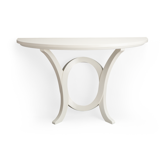Cerceau Console in Ivory Lacquer