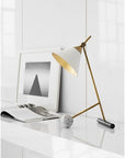 Cleo Table Lamp in Bronze and Antique-Burnished Brass
