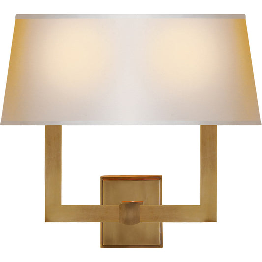 Two-Light Square Tube Sconce  - CLEARANCE