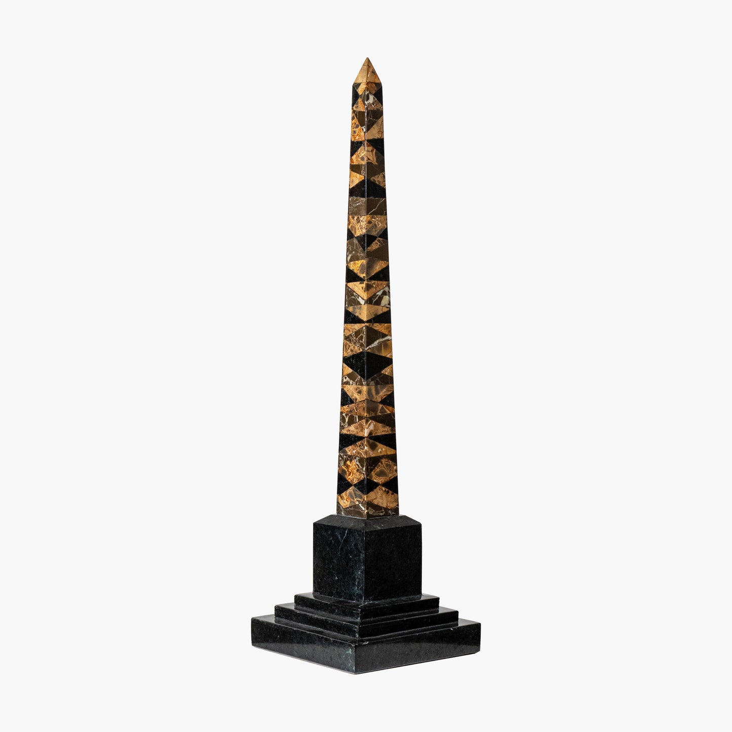 Snakeskin Stone Obelisks - Pair