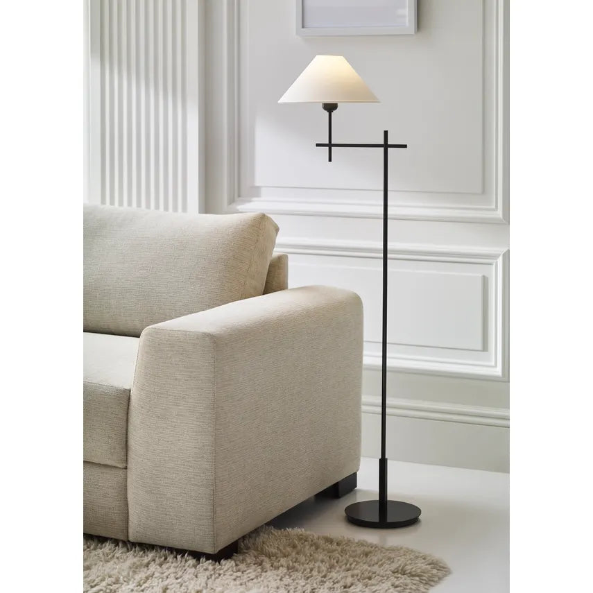 Swing arm floor lamp brass deals