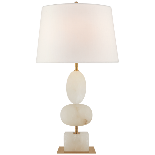 Dani Medium Table Lamp in Alabaster and Brass (COMING SOON)