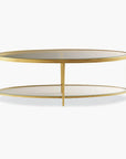 Jinx Cocktail Table Oval in Brass Finish