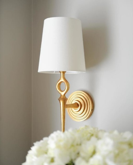 Bristol Single Sconce with Linen Shade