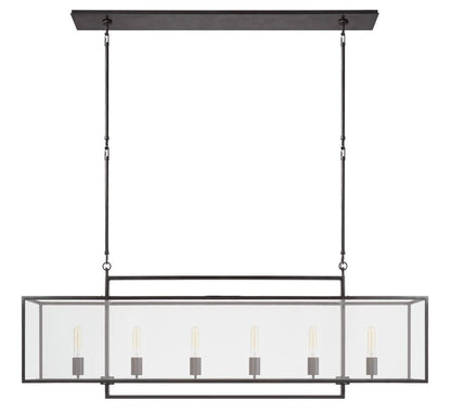 Halle Linear Pendant with Clear Glass