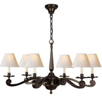 Myrna Chandelier with Linen or Natural Paper Shades