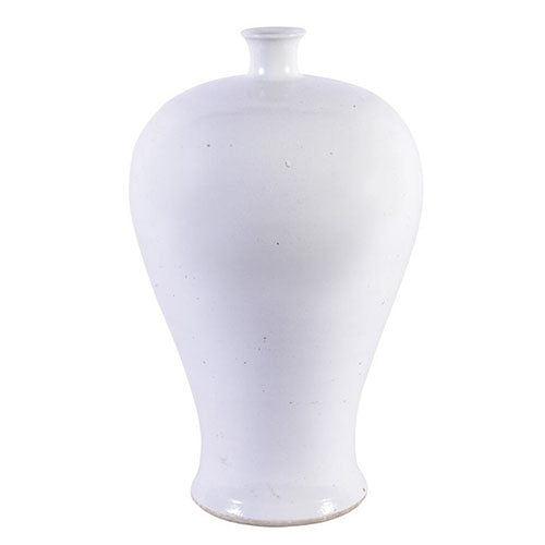 Matte White Plum Porcelain Vase Large