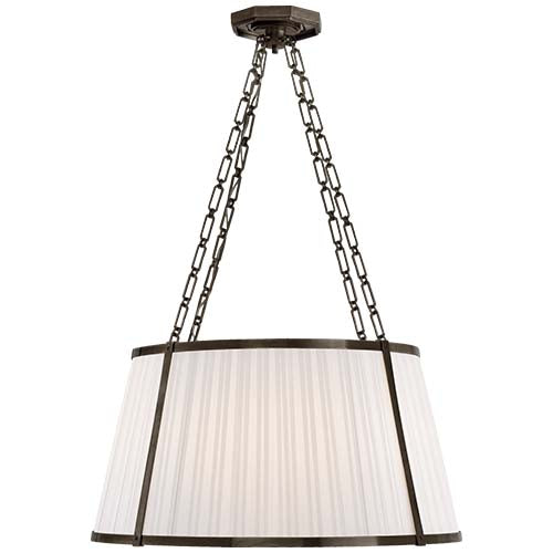 Windsor Hanging Shade with Boxpleat Silk Shade