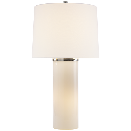 Moon Glow Table Lamp in White Glass