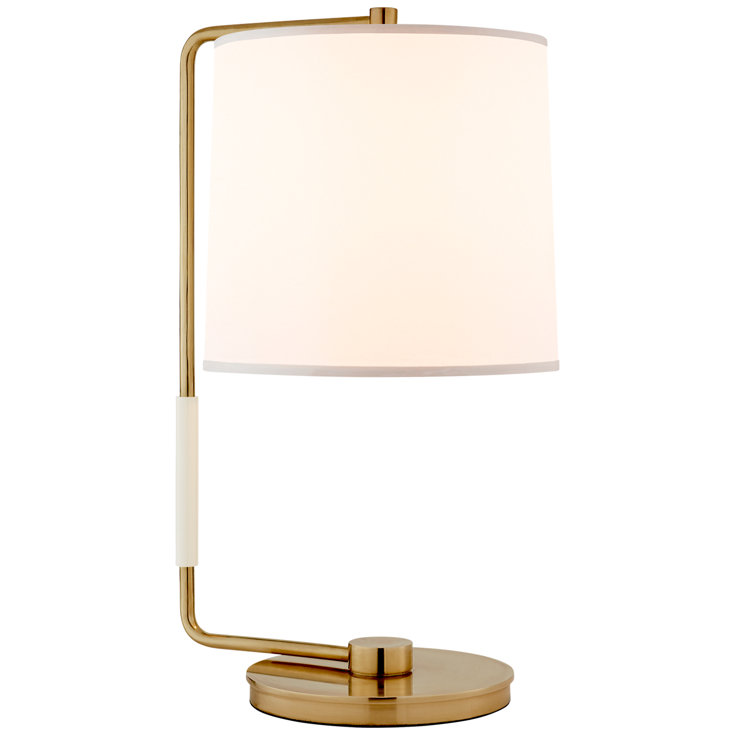 Swing Table Lamp with Silk Shade