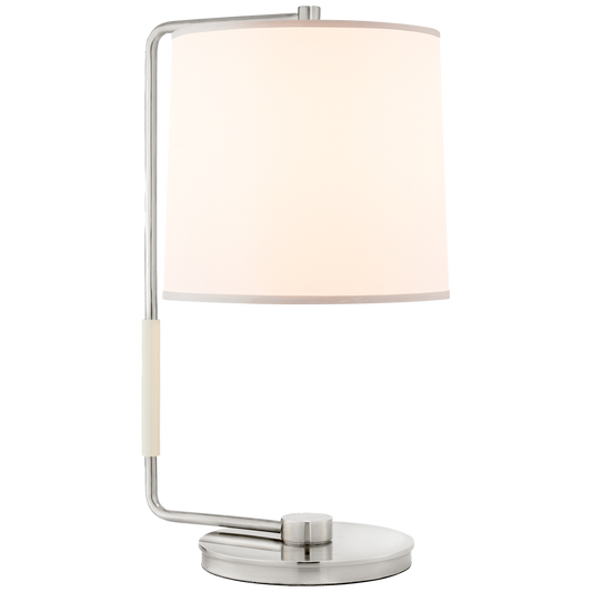 Swing Table Lamp with Silk Shade