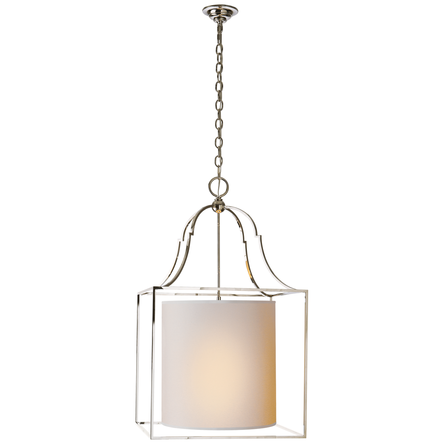 Gustavian Lantern with Natural Paper Shade
