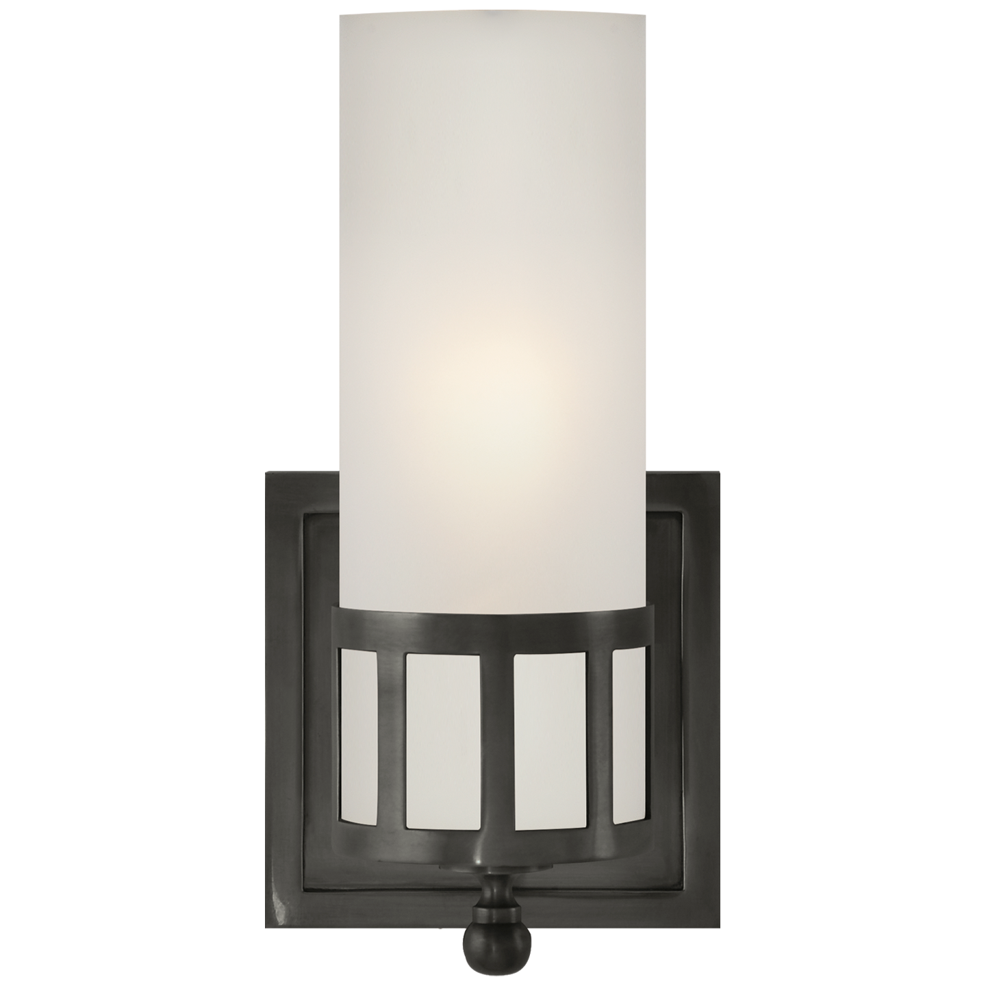 Openwork Single Sconce with Frosted Glass