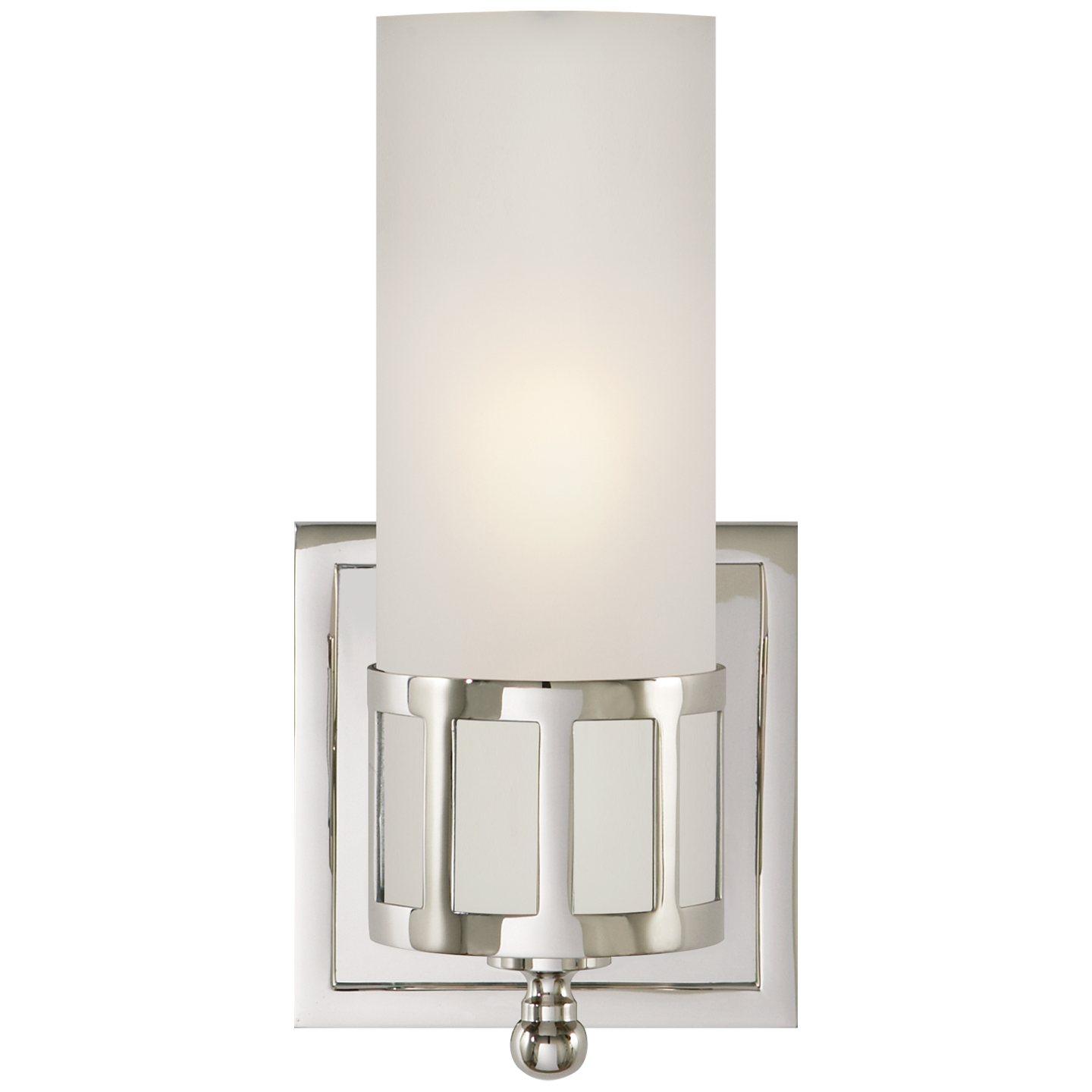 Openwork Single Sconce with Frosted Glass
