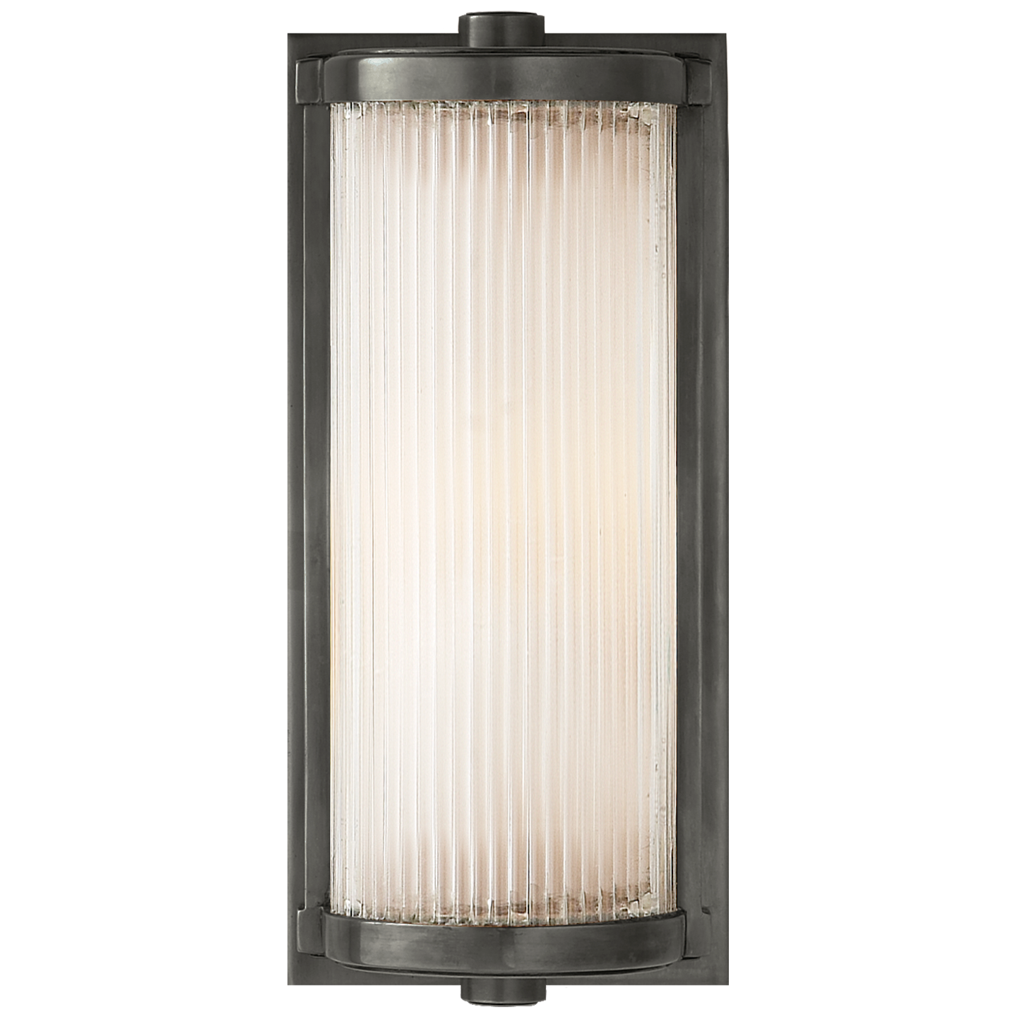 Dresser Short Glass Rod Light with Frosted Glass Liner