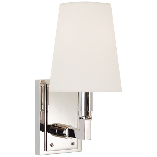 Watson Small Sconce with Linen Shade